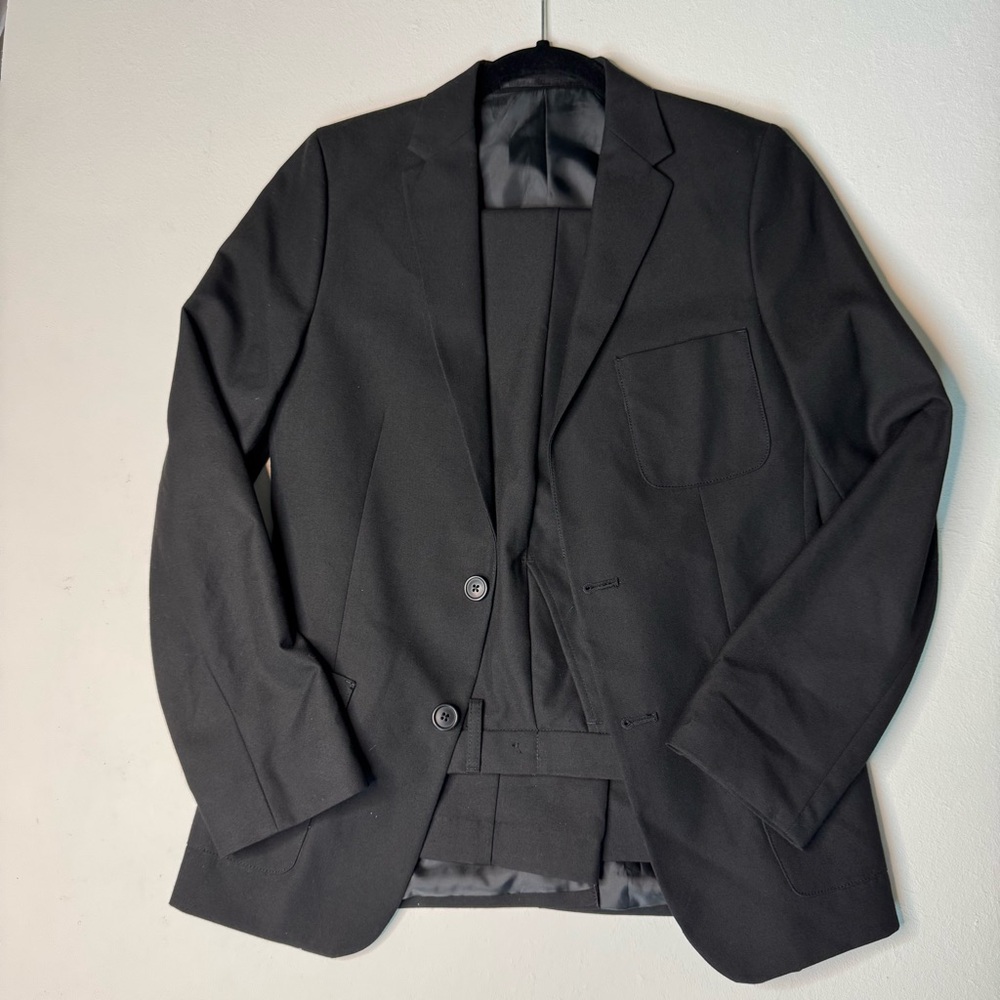 Marks&Spencer Boys Classic Black Suit & Set of 2 White Shirts Size 12-13 year
